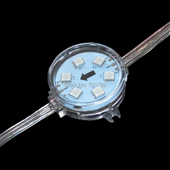 42mm diameter WS2811 RGB full color pixel module;DC12V input;6leds inside;20pcs a string;IP68 rated
42mm diameter WS2811 RGB full color pixel module;DC12V input;6leds inside;20pcs a string;IP68 rated