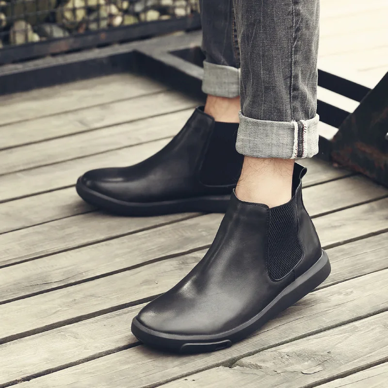 Chelsea Ankle Boots For Men VALLU Latest Stylish Design Male Booties Natural Leather Elastic Band Europe America Style Man Shoes
Chelsea Ankle Boots For Men VALLU Latest Stylish Design Male Booties Natural Leather Elastic Band Europe America Style Man Shoes
