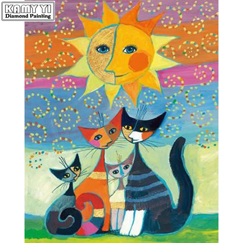 Cartoon cat 5D Diamond Mosaic Handmade 3d Diamond Painting Cross Stitch Diamond Embroidery Animals Patterns Rhinestones Arts
Cartoon cat 5D Diamond Mosaic Handmade 3d Diamond Painting Cross Stitch Diamond Embroidery Animals Patterns Rhinestones Arts