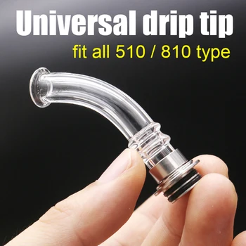 Universal 510 810 long glass Bending pipe mouthpeces glass drip tip for tfv8 baby/tfv8 big baby/Mag kit tfv12 prince ect
Universal 510 810 long glass Bending pipe mouthpeces glass drip tip for tfv8 baby/tfv8 big baby/Mag kit tfv12 prince ect