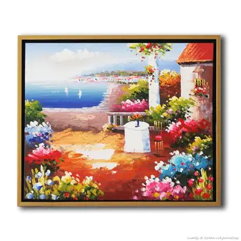 Arthyx Hand Painted Mediterranean Garden Landscape Oil Painting On Canvas Abstract Wall Pictures For Living Room Home Decoration
Arthyx Hand Painted Mediterranean Garden Landscape Oil Painting On Canvas Abstract Wall Pictures For Living Room Home Decoration