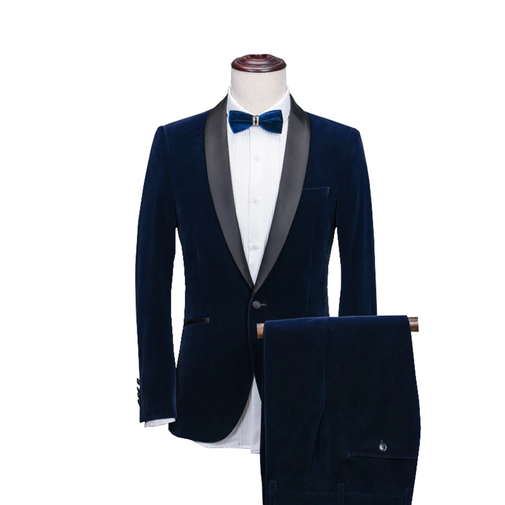 Mens Suits Shawl Collar 2 Pieces Slim Fit Blue Burgundy Black Green Suit Mens Velvet Tuxedo Jacket For Wedding(Blazer+Pants+Tie)
Mens Suits Shawl Collar 2 Pieces Slim Fit Blue Burgundy Black Green Suit Mens Velvet Tuxedo Jacket For Wedding(Blazer+Pants+Tie)