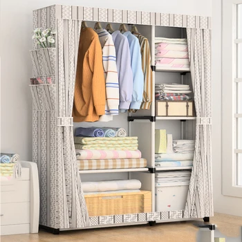 Simple Wardrobe Cloth Wardrobe Hanging Cloth Fabric Assembly Frame Storage Cabinet Bedroom Furniture
Simple Wardrobe Cloth Wardrobe Hanging Cloth Fabric Assembly Frame Storage Cabinet Bedroom Furniture