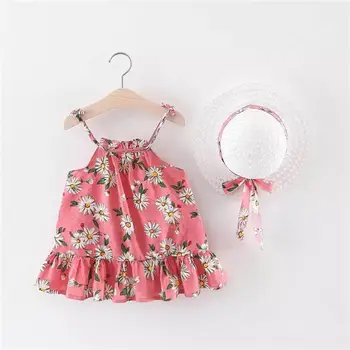 Summer Baby Girl Dress Cotton Sleeveless A-Line Print Girl Dress With Baby Hat 2pcs Clothes Set Baby Dress Girl Vestidos
Summer Baby Girl Dress Cotton Sleeveless A-Line Print Girl Dress With Baby Hat 2pcs Clothes Set Baby Dress Girl Vestidos