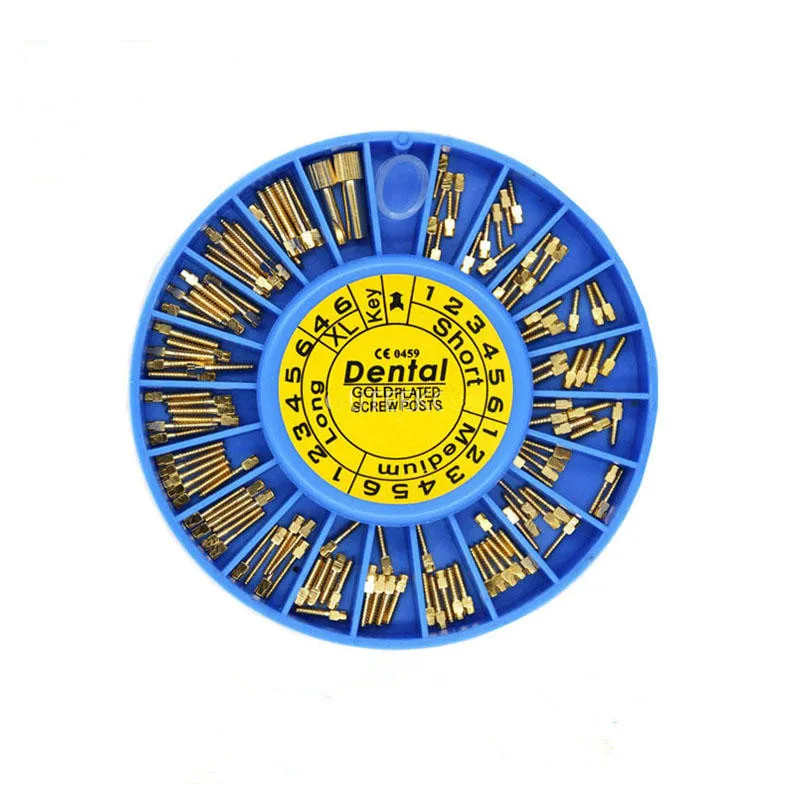 120 Pcs Dental Conical Screw Posts Kits Refills 24K Gold Plated Tapered Hot
120 Pcs Dental Conical Screw Posts Kits Refills 24K Gold Plated Tapered Hot