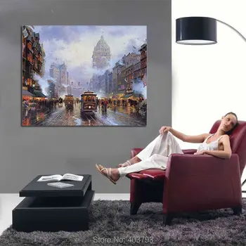 Printed Poster Wall Art Home Decor HD Prints Oil Paintings On Canvas Streets of San Francisco Landscape Beautiful Art
Printed Poster Wall Art Home Decor HD Prints Oil Paintings On Canvas Streets of San Francisco Landscape Beautiful Art