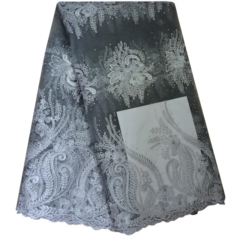 Silver African French Lace Fabric High Quality African Tulle Lace Fabric For Wedding Rhinestones And Beads French Lace Fabric
Silver African French Lace Fabric High Quality African Tulle Lace Fabric For Wedding Rhinestones And Beads French Lace Fabric