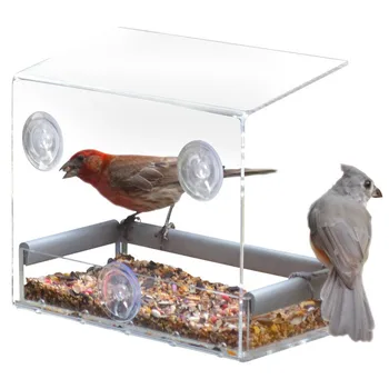 Bird Feeder Hotel Table Seed Peanut Hanging Suction Alimentador Adsorption House Type Bird Feeder Plastic Transparent Bird Feed
Bird Feeder Hotel Table Seed Peanut Hanging Suction Alimentador Adsorption House Type Bird Feeder Plastic Transparent Bird Feed