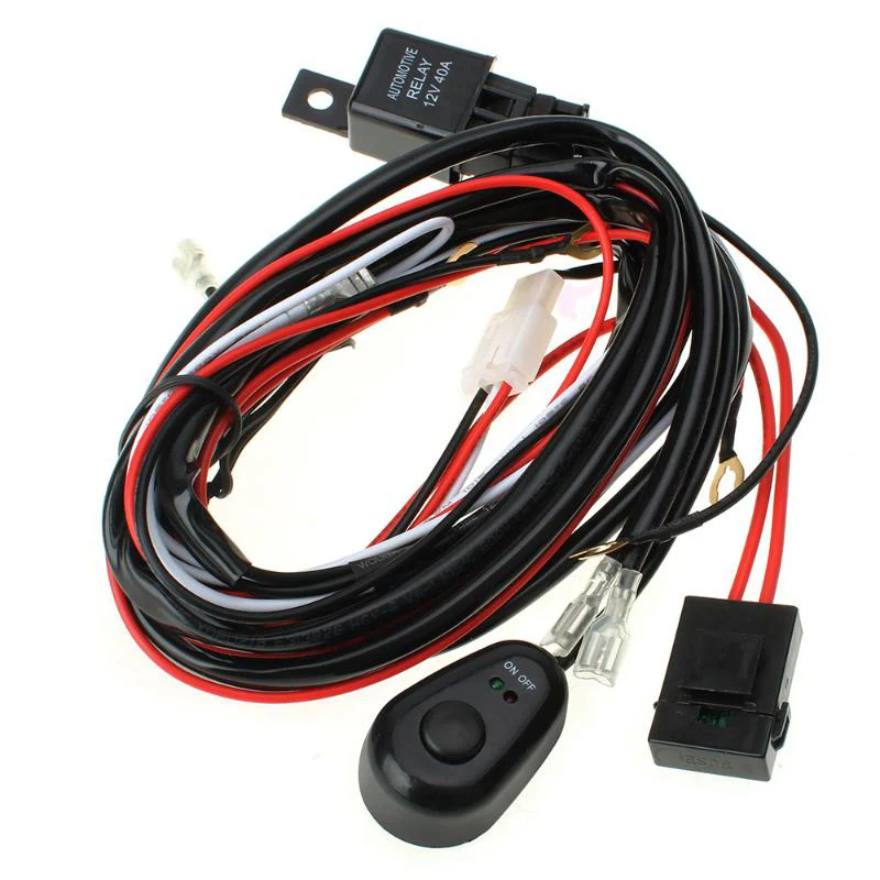 Universal Car Motorcycle Offroad truck light switch ON/OFF Relay harness kit for LED/HID/Halogen lamp 12v 180w / 24v 360w
Universal Car Motorcycle Offroad truck light switch ON/OFF Relay harness kit for LED/HID/Halogen lamp 12v 180w / 24v 360w