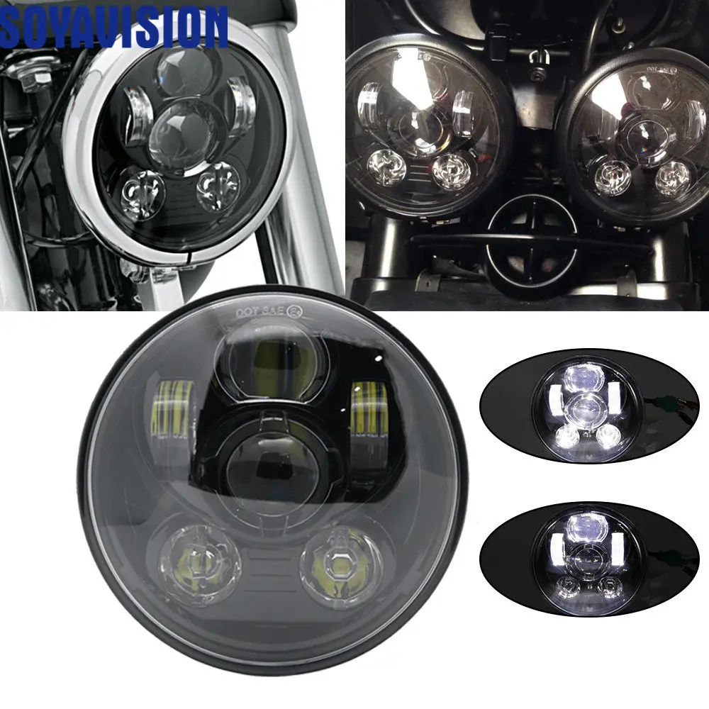 For Sportster 1200, Iron 883, Dyna, Street Bob FXDB Triumph 45w 5-3/4 5.75 '' inch black Projector LED H4 Headlight Bulbs
For Sportster 1200, Iron 883, Dyna, Street Bob FXDB Triumph 45w 5-3/4 5.75 '' inch black Projector LED H4 Headlight Bulbs