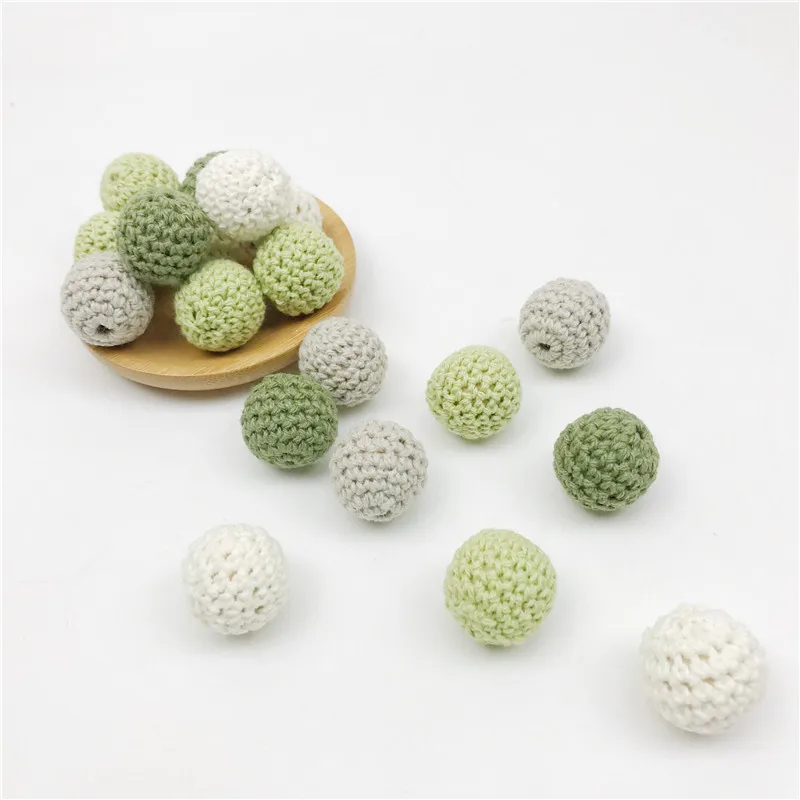 20mm Baby Nursing Jewelry Accessories Wooden Crochet Beads 10pc Colorful Crochet Can Chew DIY Crafts Baby Teether Gifts
20mm Baby Nursing Jewelry Accessories Wooden Crochet Beads 10pc Colorful Crochet Can Chew DIY Crafts Baby Teether Gifts