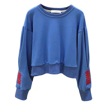 Women New Fashion Cuff Letter Embroidered Cropped Short Sweatshirt High Waist Pullover Female Solid Tops Coat Outwear Hot Seller
Women New Fashion Cuff Letter Embroidered Cropped Short Sweatshirt High Waist Pullover Female Solid Tops Coat Outwear Hot Seller