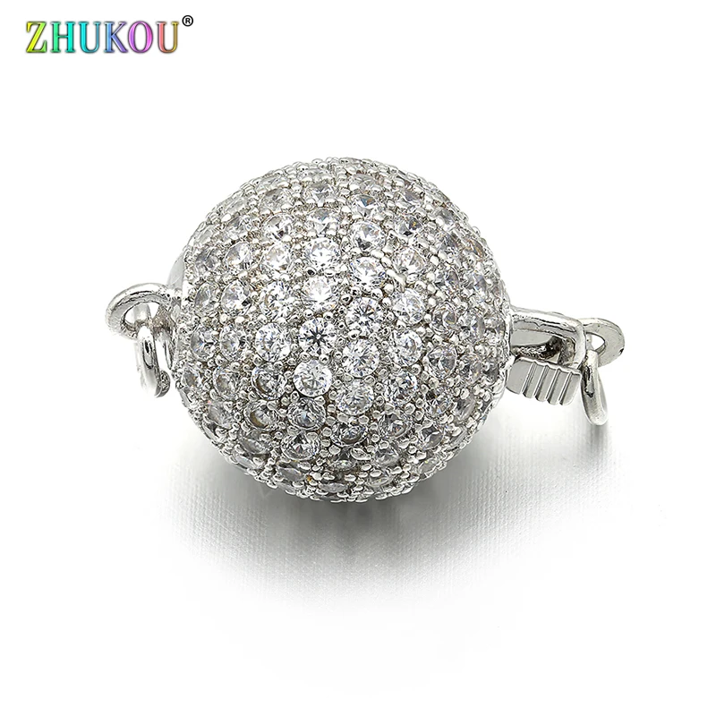 14*26mm Brass Cubic Zirconia Round Clasps Hooks DIY Jewelry Findings Accessories, Hole: 2.5mm, Model: VK26
14*26mm Brass Cubic Zirconia Round Clasps Hooks DIY Jewelry Findings Accessories, Hole: 2.5mm, Model: VK26
