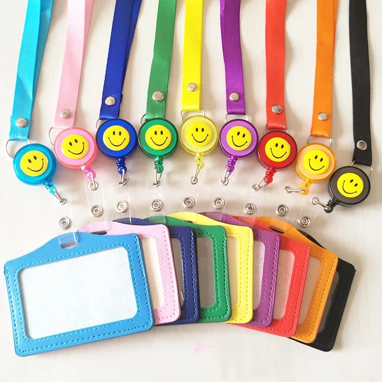 1 Set Retractable Card Holder with Smile Face Badge Reel Lanyard Name Card Holders
1 Set Retractable Card Holder with Smile Face Badge Reel Lanyard Name Card Holders