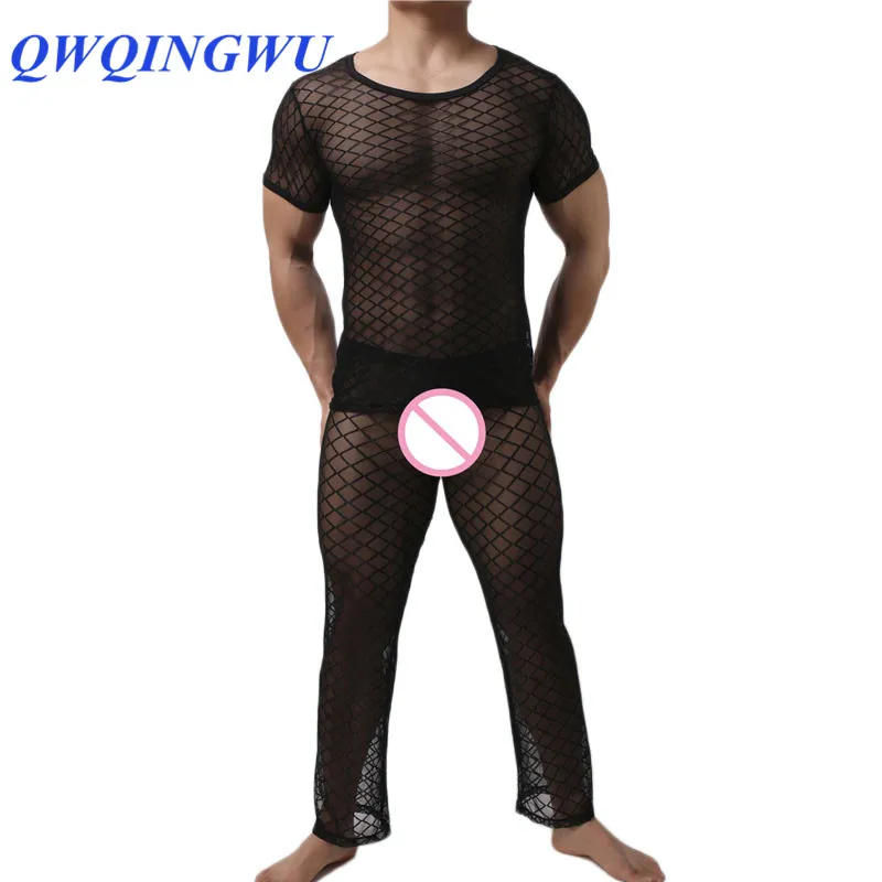 Sexy Men Long Johns Underwear Men's Short Sleeves Mesh Transparent Sleepwear Nightwear Underwear Sets Long Johns Tops Pants Set
Sexy Men Long Johns Underwear Men's Short Sleeves Mesh Transparent Sleepwear Nightwear Underwear Sets Long Johns Tops Pants Set