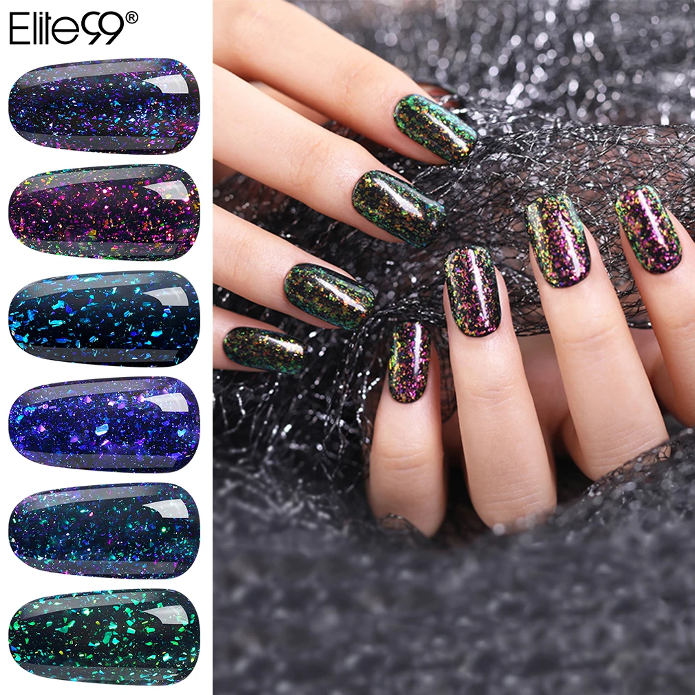 Elite99 Chameleon Starry Gel Holographic Starry Sparkle Glitter Soak Off UV Led Gel Varnish Long-lasting Nail Lacquer Black Base
Elite99 Chameleon Starry Gel Holographic Starry Sparkle Glitter Soak Off UV Led Gel Varnish Long-lasting Nail Lacquer Black Base