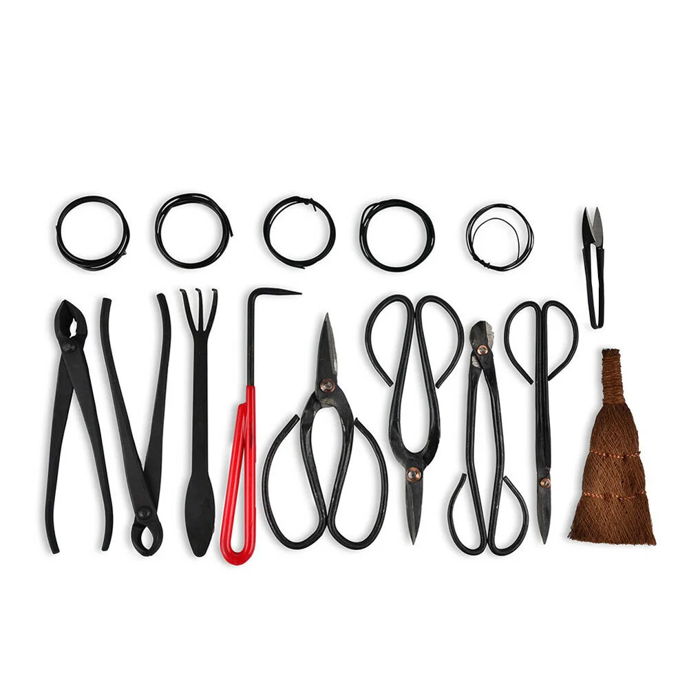 Garden Bonsai Tool Set Carbon Steel Kit Cutter Scissors with Nylon Case SLC88