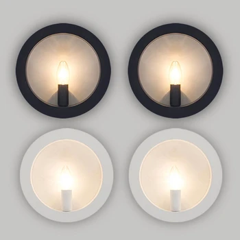 Modern Wall Light Fixture Black White E27 Round Sconce Lamp Luminaire for Loft Decor Bedroom Stairs Living Home Dining Room
Modern Wall Light Fixture Black White E27 Round Sconce Lamp Luminaire for Loft Decor Bedroom Stairs Living Home Dining Room