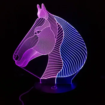New Horse 3D Night Light Creative 3 D Lamp Visual Lighting for Room Decoration Novelty Christmas Gift For Babies
New Horse 3D Night Light Creative 3 D Lamp Visual Lighting for Room Decoration Novelty Christmas Gift For Babies