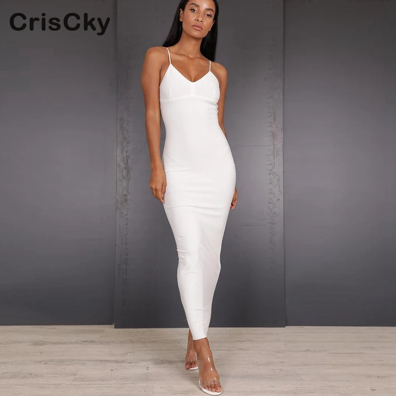 CRISCKY Fashion Summer Clubwear Dress Women Spaghetti Strap Sleeveless Sexy Slim Maxi Dress Womens Party Dresses Vestidos
CRISCKY Fashion Summer Clubwear Dress Women Spaghetti Strap Sleeveless Sexy Slim Maxi Dress Womens Party Dresses Vestidos