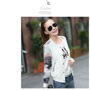Women Jacket Brand Tops Flower Print Girl Casual baseball Zipper Bomber Button Thin Bomber Long Sleeves Coat Jackets
Women Jacket Brand Tops Flower Print Girl Casual baseball Zipper Bomber Button Thin Bomber Long Sleeves Coat Jackets