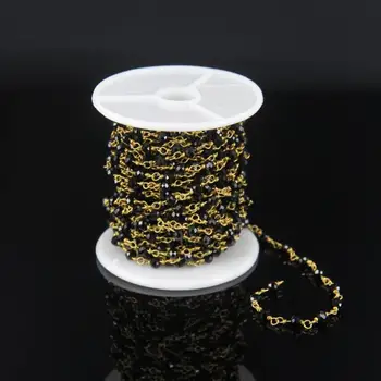Black Glass Chain 3x4mm,Rosary Faceted Rondelle Beaded Chain,Bronze Brass Plated Gold Wire Wrapped Link Necklace Supplies Bulk
Black Glass Chain 3x4mm,Rosary Faceted Rondelle Beaded Chain,Bronze Brass Plated Gold Wire Wrapped Link Necklace Supplies Bulk