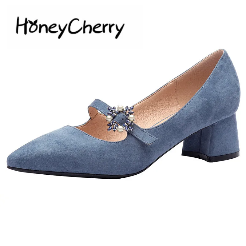 Rhinestone Suede Women's Shoes 2018 New Autumn Buckle Fashion Korean Version Of Shallow Mouth With Pointed Single Women
Rhinestone Suede Women's Shoes 2018 New Autumn Buckle Fashion Korean Version Of Shallow Mouth With Pointed Single Women