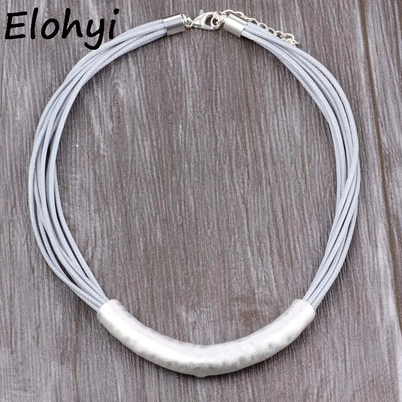 ELOYHI Women Choker Necklace Geometric Wax Rope Collar For Women Trendy Neckalce&Pendants Gift
ELOYHI Women Choker Necklace Geometric Wax Rope Collar For Women Trendy Neckalce&Pendants Gift