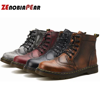 High Quality Genuine Leather Men Boots Winter Waterproof Ankle Boots Riding Boots Outdoor Working Snow Boots Men Shoes
High Quality Genuine Leather Men Boots Winter Waterproof Ankle Boots Riding Boots Outdoor Working Snow Boots Men Shoes