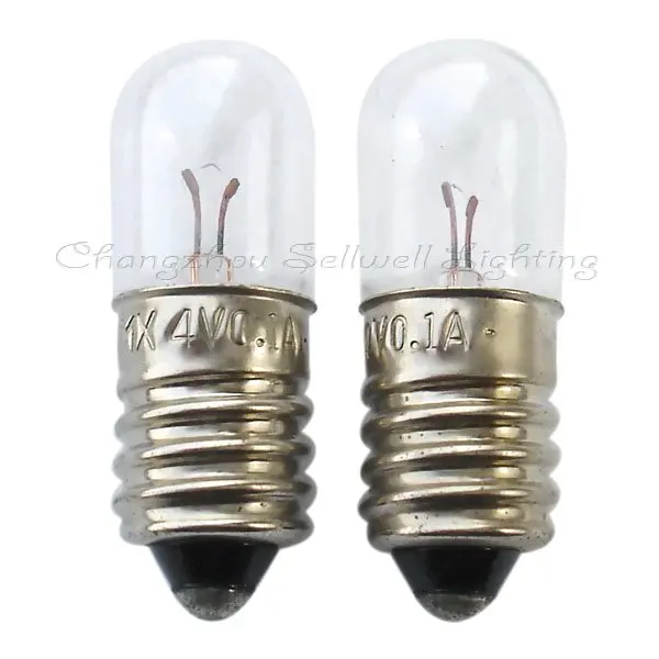 

2018 Rushed Special Offer Commercial Ccc Ce Edison Lamp Lamp Edison New!miniature Light Bulb 4v 0.1a E10 T10x28 A112