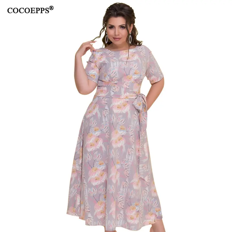 2019 Plus Size Vintage Flower Print Long Women's Dress Big Size Elegant Summer Casual Men Dresses Sexy Backless Dress vestidos
2019 Plus Size Vintage Flower Print Long Women's Dress Big Size Elegant Summer Casual Men Dresses Sexy Backless Dress vestidos