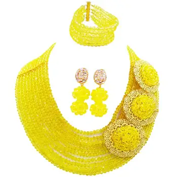 New Design Yellow Classic Women Engagement Crystal Necklace Earrings Bracelet Sets 10C-C3PH-21
New Design Yellow Classic Women Engagement Crystal Necklace Earrings Bracelet Sets 10C-C3PH-21