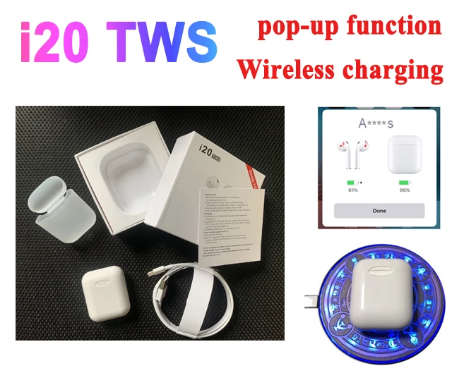 2019 VSDTK i20 TWS Po-p up+Touch control + wrieless charging Bluetooth 5.0 6D bass headset i10 tws earphone PK i30 i90 i80 i100
2019 VSDTK i20 TWS Po-p up+Touch control + wrieless charging Bluetooth 5.0 6D bass headset i10 tws earphone PK i30 i90 i80 i100