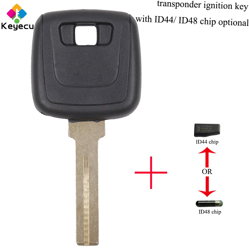 KEYECU Replacement Transponder Ignition Key - ID44/ ID48 Chip Optional - FOB for Volvo C70 S70 S90 V90/ S80 S60 V70 XC70 XC90
KEYECU Replacement Transponder Ignition Key - ID44/ ID48 Chip Optional - FOB for Volvo C70 S70 S90 V90/ S80 S60 V70 XC70 XC90
