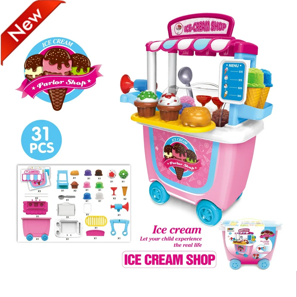 Ice Cream Cart Play Set, (31 pcs) Pretend Food Play Set for Kids Activity & Early Development Education
Ice Cream Cart Play Set, (31 pcs) Pretend Food Play Set for Kids Activity & Early Development Education