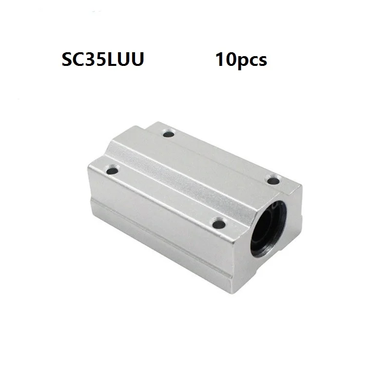 

10pcs/lot SC35LUU long type linear case unit linear motion bearing sliding blocks for 35mm linear shaft for CNC router SCS35LUU