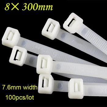 100Pcs/pack 8*300mm high quality width 7.6mm Black/White National Standard Self-locking Plastic Nylon Cable Ties,Wire Zip Tie
100Pcs/pack 8*300mm high quality width 7.6mm Black/White National Standard Self-locking Plastic Nylon Cable Ties,Wire Zip Tie