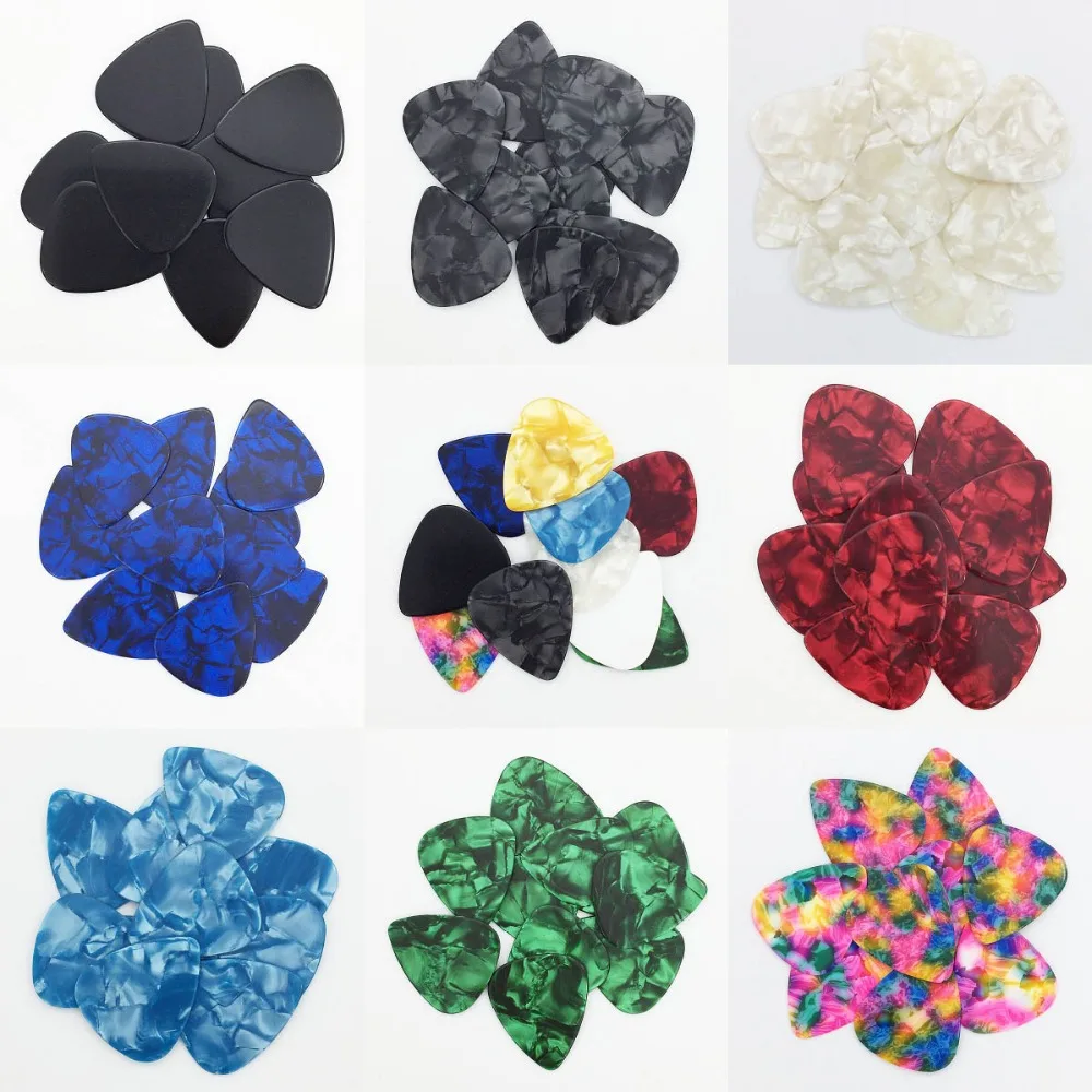 50 pieces 0.71 mm Celluloid Guitar Pick Mediator for Acoustic Electric - 10 Colors Custom
50 pieces 0.71 mm Celluloid Guitar Pick Mediator for Acoustic Electric - 10 Colors Custom
