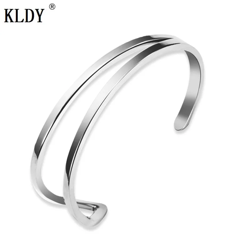 KLDY silver bracelet for women men stainless steel couple bracelets bangle Cuff rose gold charm brand jewelry new arrival 2018
KLDY silver bracelet for women men stainless steel couple bracelets bangle Cuff rose gold charm brand jewelry new arrival 2018