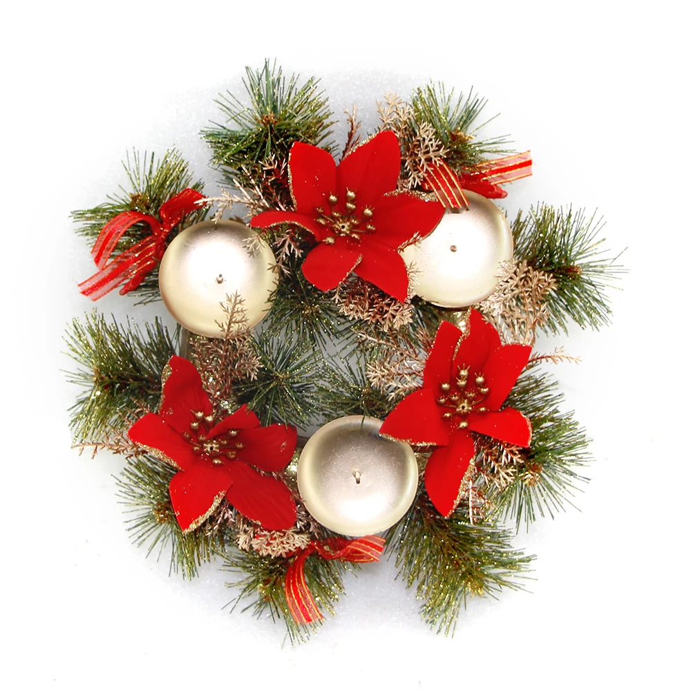 Christmas Decorative Candlestick Ornament Xmas Flowers Pine Cones Wreath With Candlestick For Home Party Wedding Decor
Christmas Decorative Candlestick Ornament Xmas Flowers Pine Cones Wreath With Candlestick For Home Party Wedding Decor