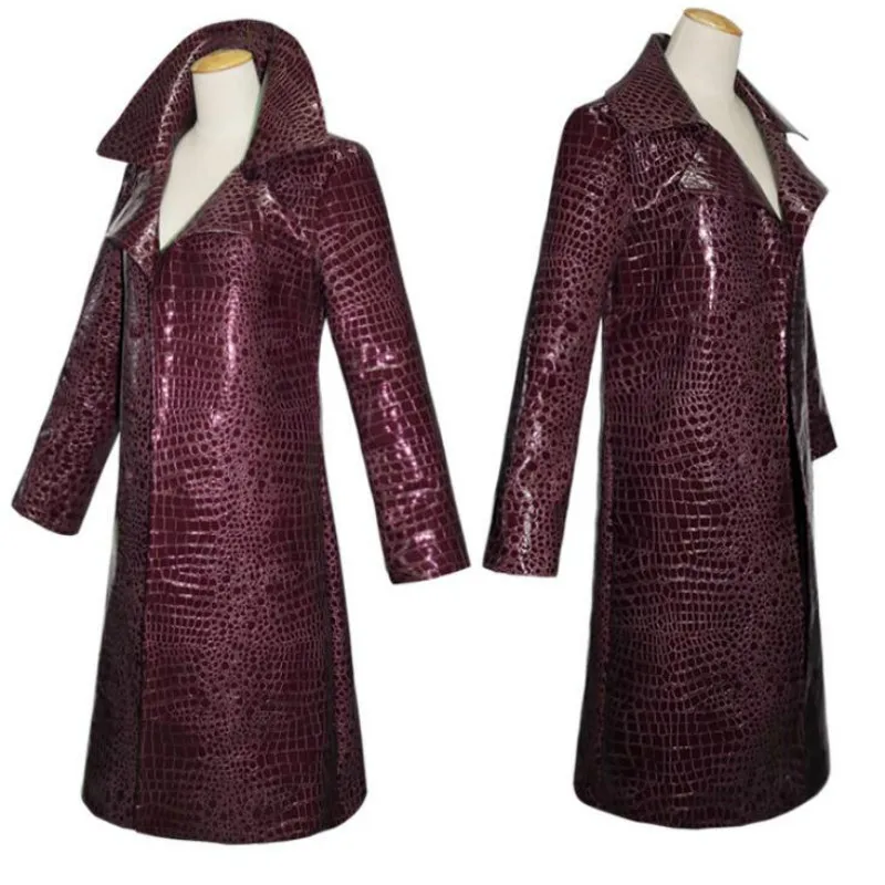 Cosplay costume jerry de lato coat trench coat suicide squad X task force clown male purple leather
Cosplay costume jerry de lato coat trench coat suicide squad X task force clown male purple leather