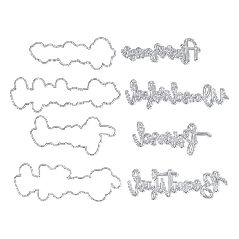 4pcs Metal Cutting Dies Stencil for Characters in a Fancy Style Scrapbooking Decorating Craft Album DIY Paper Card Handicraft Di
4pcs Metal Cutting Dies Stencil for Characters in a Fancy Style Scrapbooking Decorating Craft Album DIY Paper Card Handicraft Di