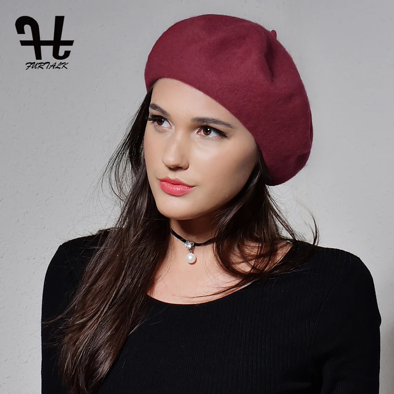 FURTALK Wool Beret Hat for Women Winter beret femme Warm Elegant Vintage Beanie Beret Cap 2019 for girls Red Black
FURTALK Wool Beret Hat for Women Winter beret femme Warm Elegant Vintage Beanie Beret Cap 2019 for girls Red Black