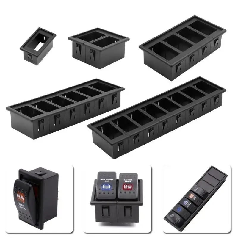 Waterproof 4x Auto Boat Car Rocker Switch Clip Panel Patrol Holder Housing ARB Carling 4X4 Boat Switch Panel Tools High Quality
Waterproof 4x Auto Boat Car Rocker Switch Clip Panel Patrol Holder Housing ARB Carling 4X4 Boat Switch Panel Tools High Quality