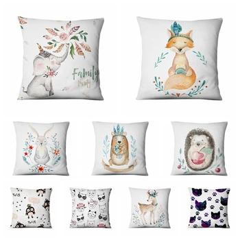 Cartoon Animal Illustration Printed Pillowcase Art Model Thin Cushion Decorative Pillow Home Decor Sofa Throw Pillows 45*45cm
Cartoon Animal Illustration Printed Pillowcase Art Model Thin Cushion Decorative Pillow Home Decor Sofa Throw Pillows 45*45cm