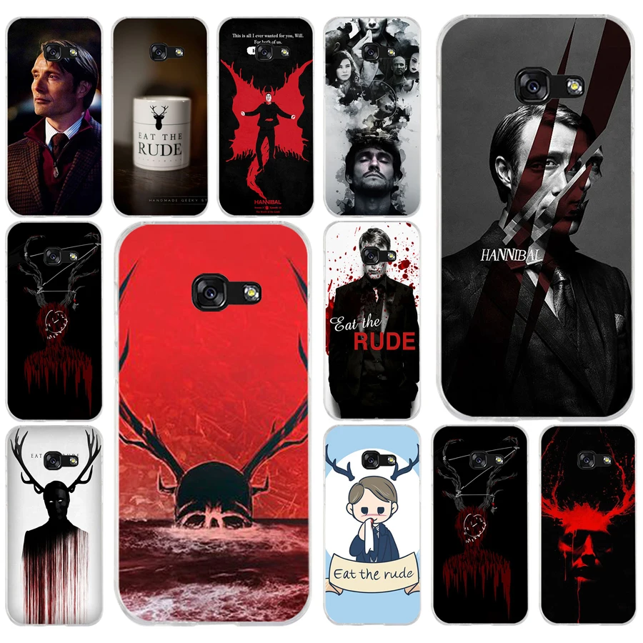 247AQ Hannibal eat the rude Мягкий Силиконовый ТПУ чехол для телефона Samsung galaxy a3 a5 2016 2017 a6 A8 2018 |