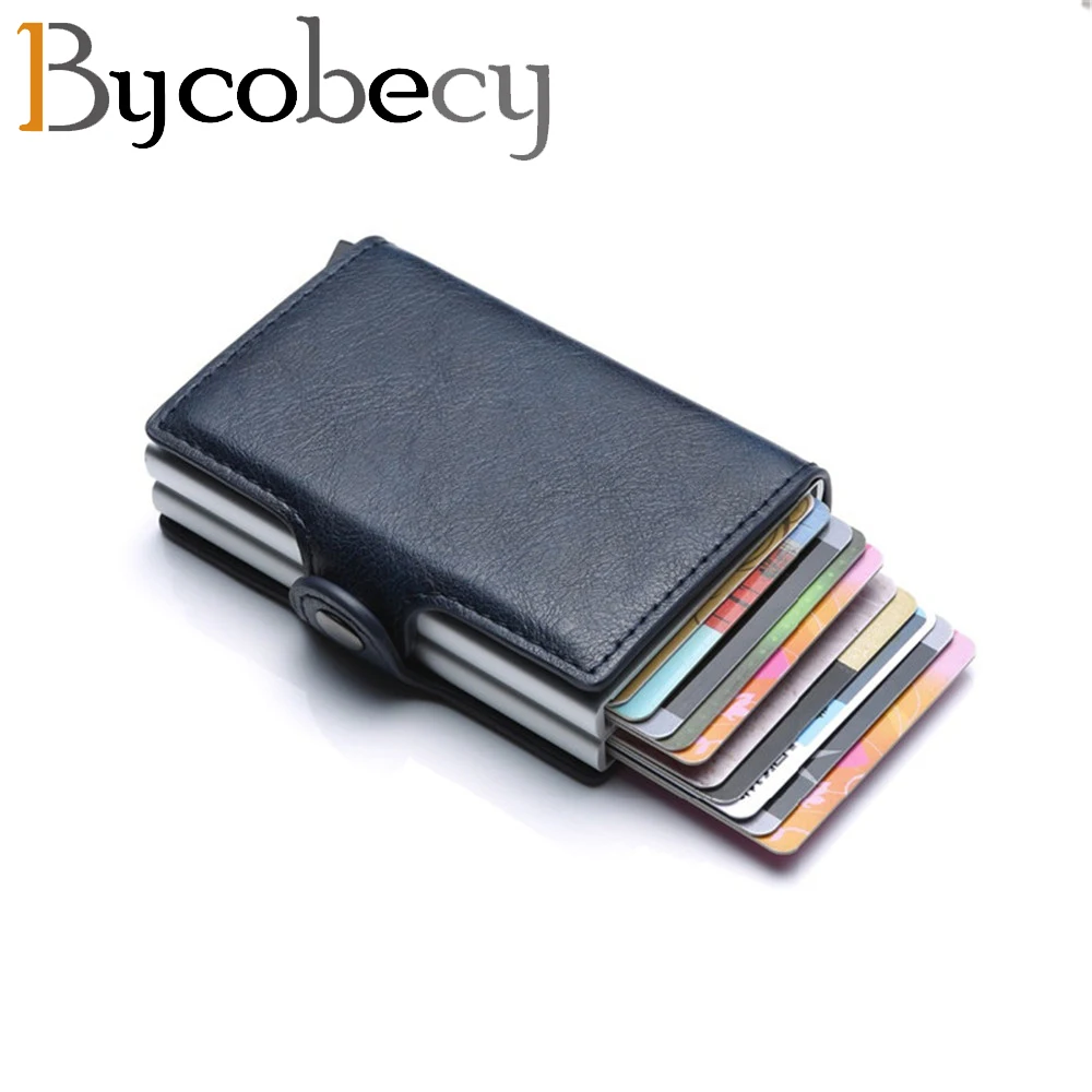 Bycobecy 2019 Card Holder Wallet RFID Blocking Double Metal Box Credit Card Aluminium Leather Business Card Case Wallet Purse
Bycobecy 2019 Card Holder Wallet RFID Blocking Double Metal Box Credit Card Aluminium Leather Business Card Case Wallet Purse