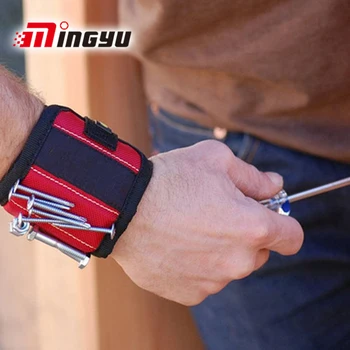 

Magnetic Wristband Strong Magnets for Holding Screws Nails Drill Bits Protable Tool Bag Tool Bag Electrician Wrist Tool Belt