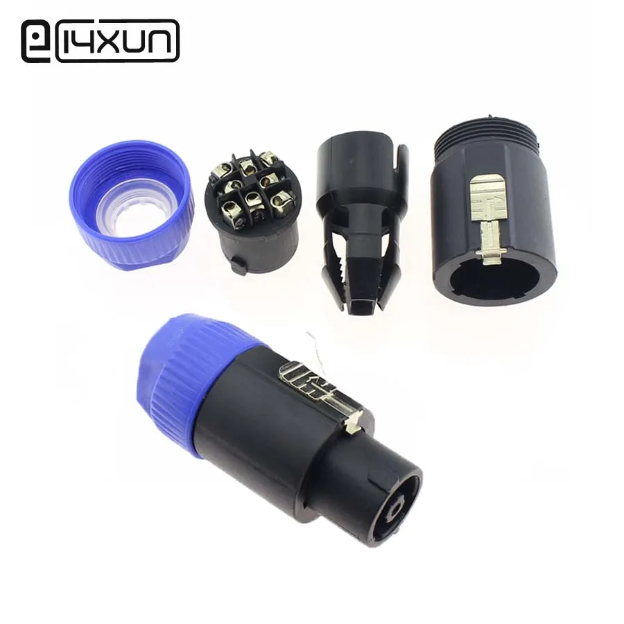 1PCs Speakon NC8FC 4Pin Locking Amp Speaker Connector Adapter Long Tail Professional XLR 4 pole Audio Cable Male Plug
1PCs Speakon NC8FC 4Pin Locking Amp Speaker Connector Adapter Long Tail Professional XLR 4 pole Audio Cable Male Plug
