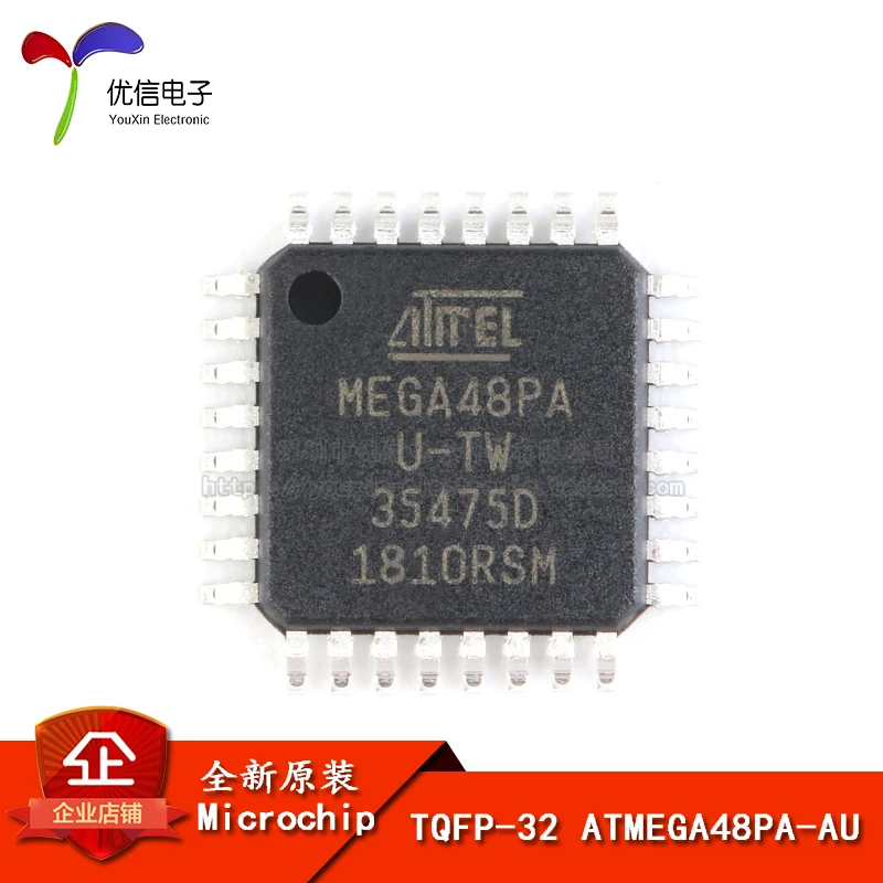 Оригинальный подлинный чип ATMEGA48PA-AU микроконтроллер AVR TQFP-32 | Электроника